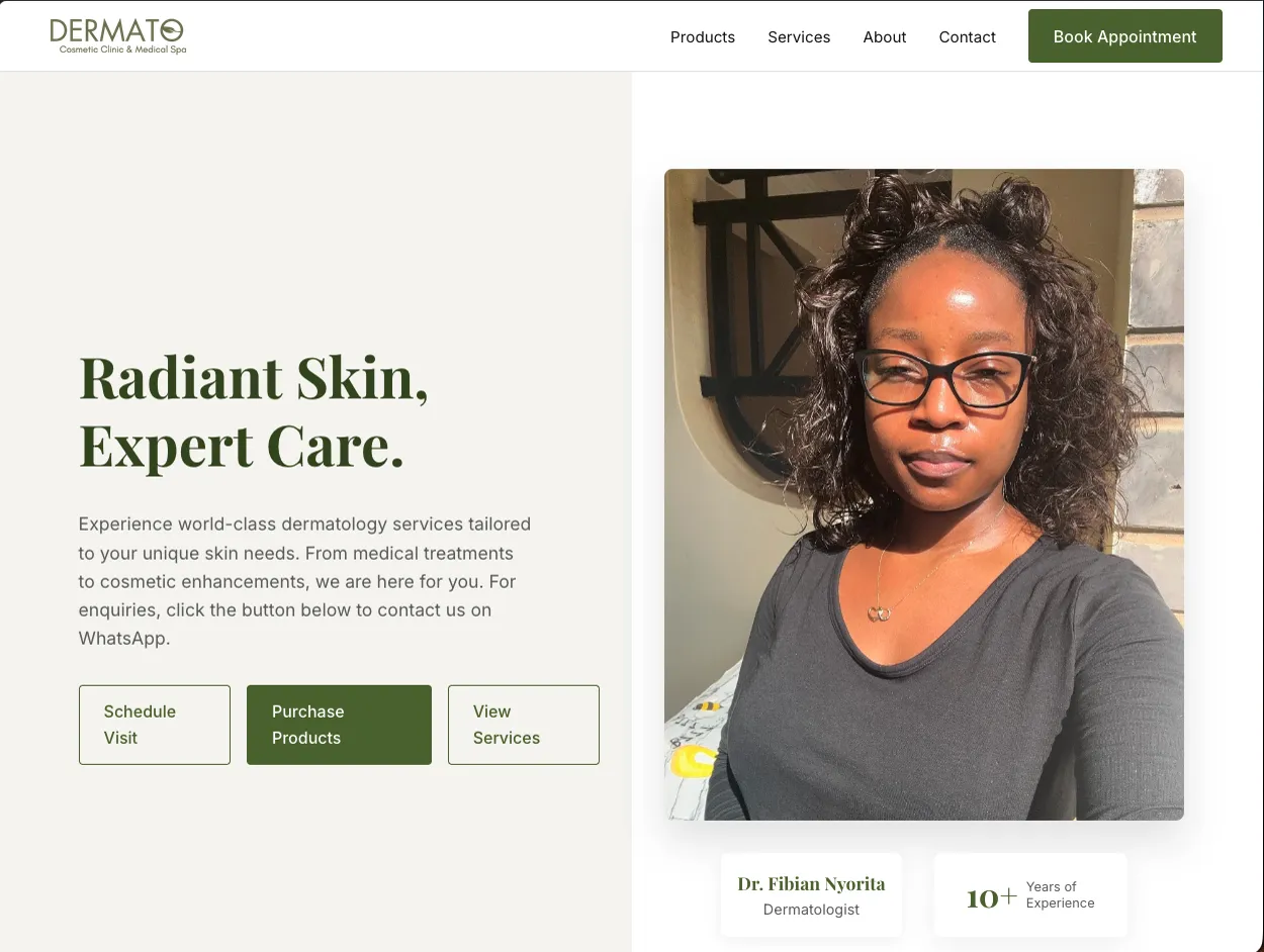 Dermato Clinic website